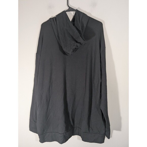 Aerie Offline Womens Black Oversized Hoodie Sz L Grunge Gothic Streetwear Casual - Picture 2 of 7